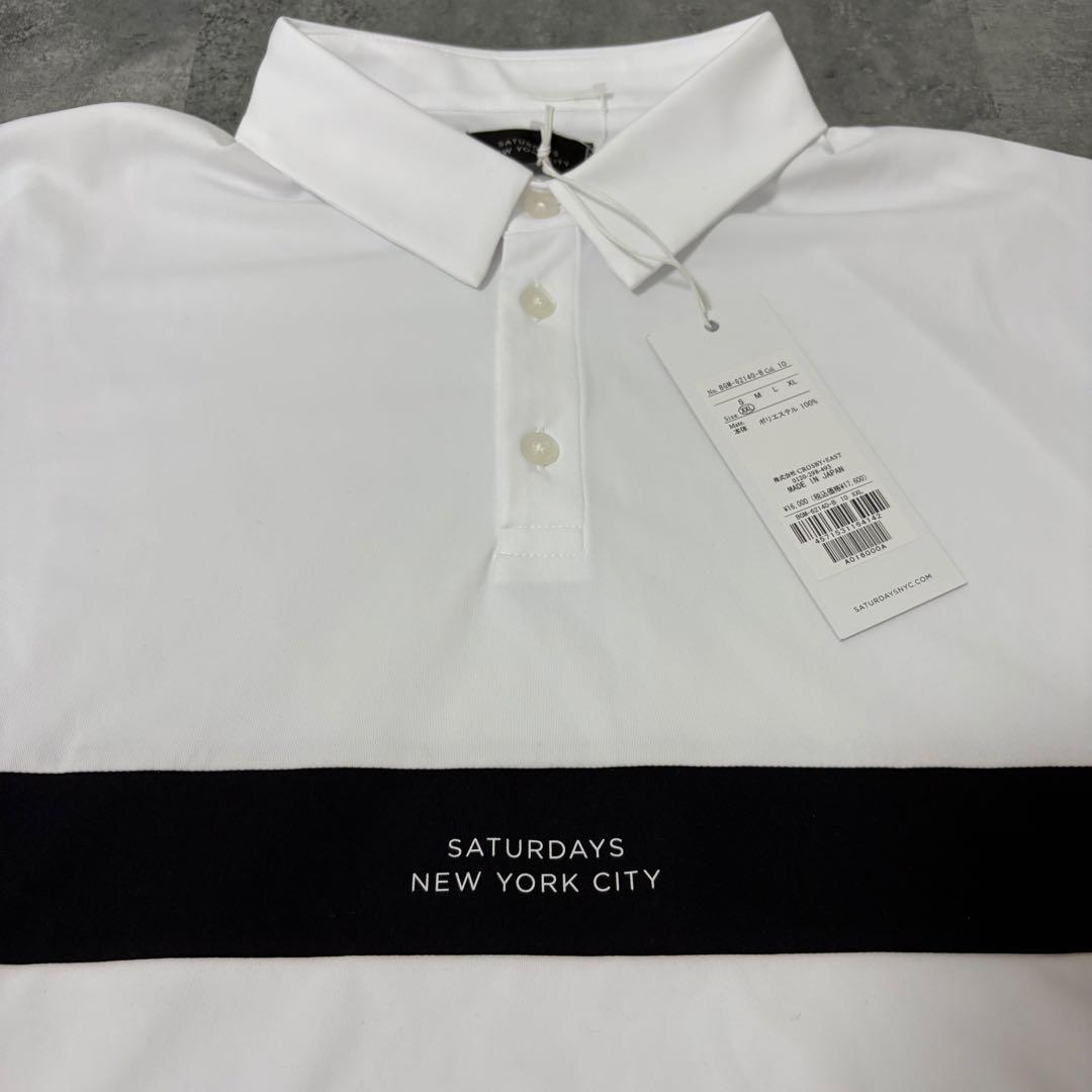 【新品】SATURDAYS NEW YORK CITY 半袖ポロ　ホワイトXXL