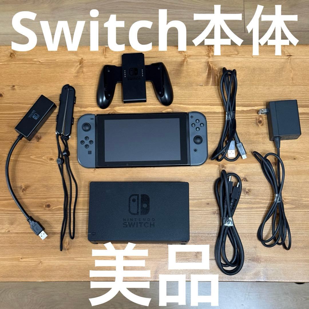 動作 済み Nintendo Switch本体 グレー 32GBSD任天堂
