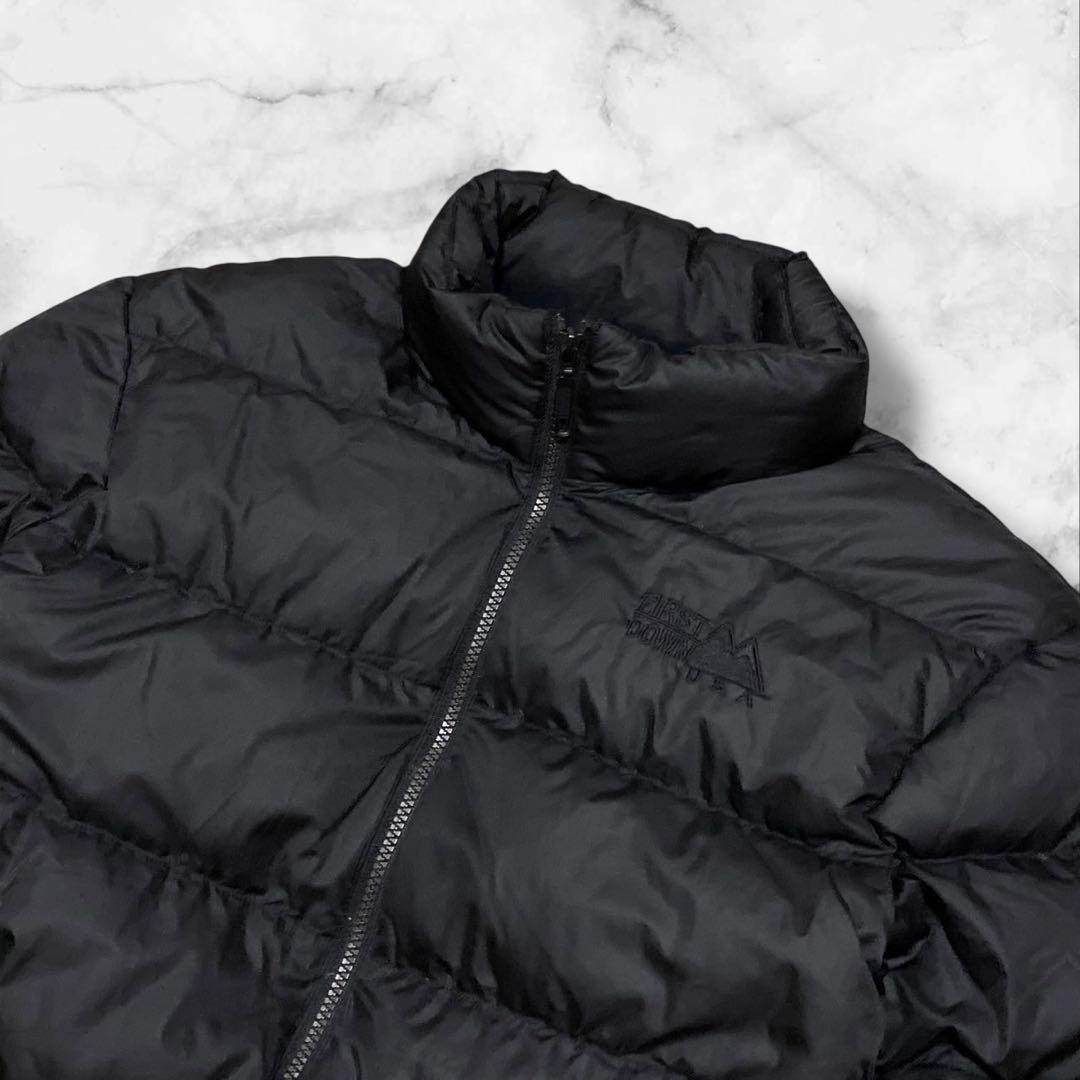 美品】ファーストダウン ダウンジャケット ブラック サイズL