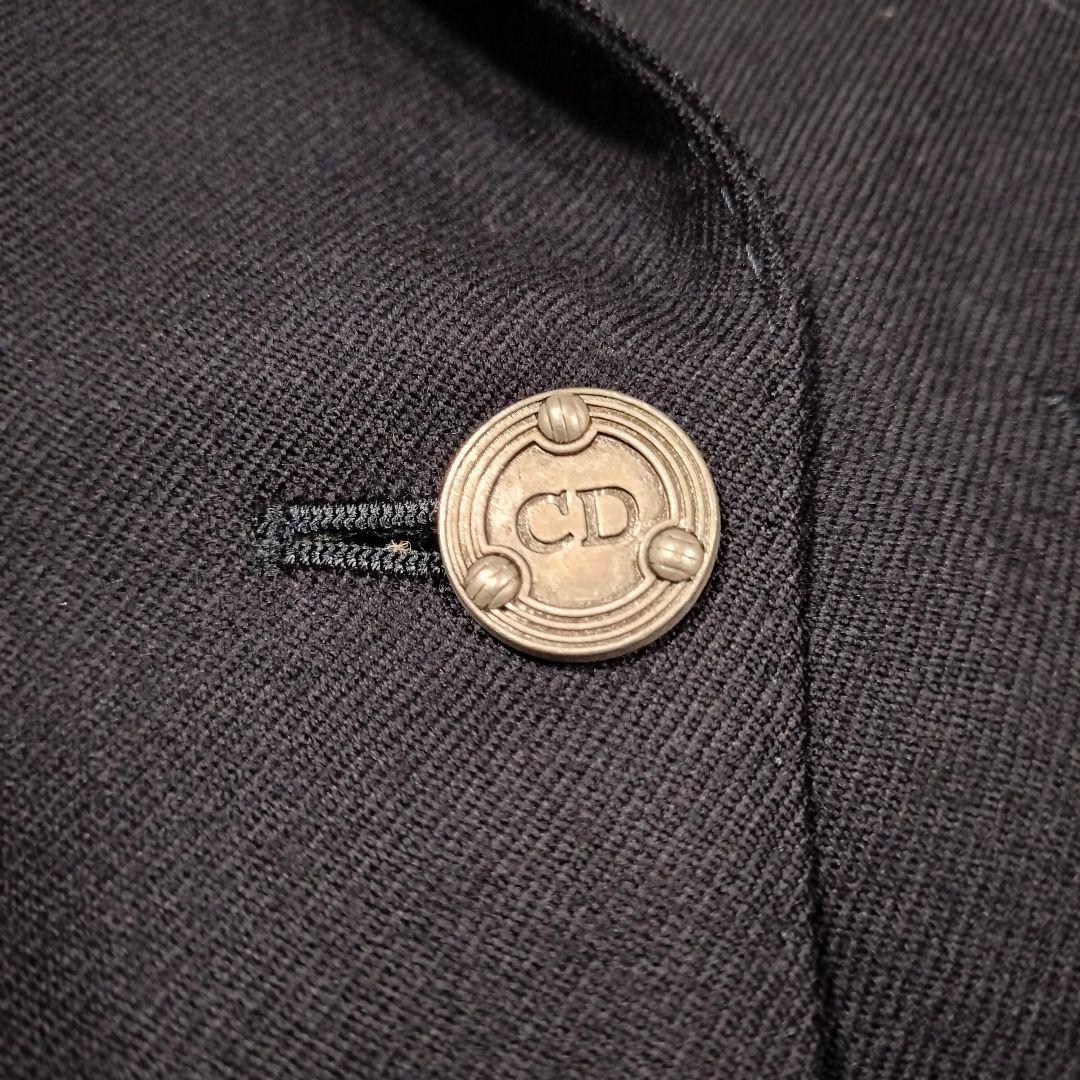 クリスチャンディオール Dior 紺ブレ 銀ボタン テーラード