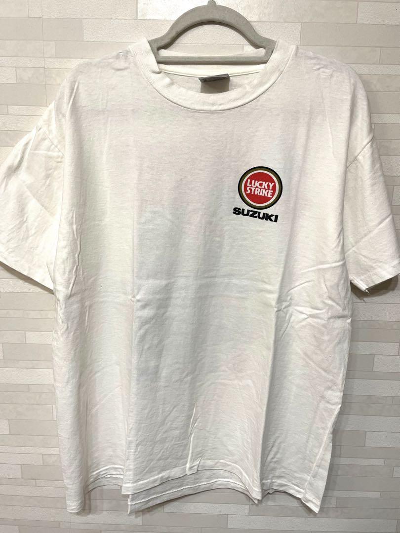 90s SUZUKI LUCKY STRIKE ヴィンテージ Tシャツ 当時物