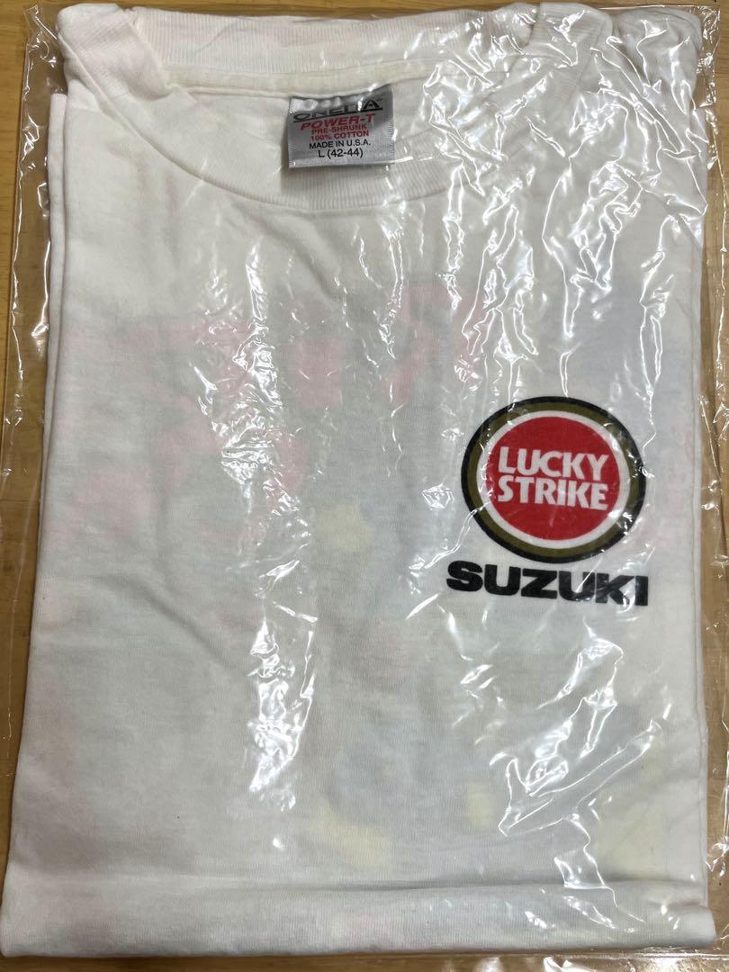 90s SUZUKI LUCKY STRIKE ヴィンテージ Tシャツ 当時物