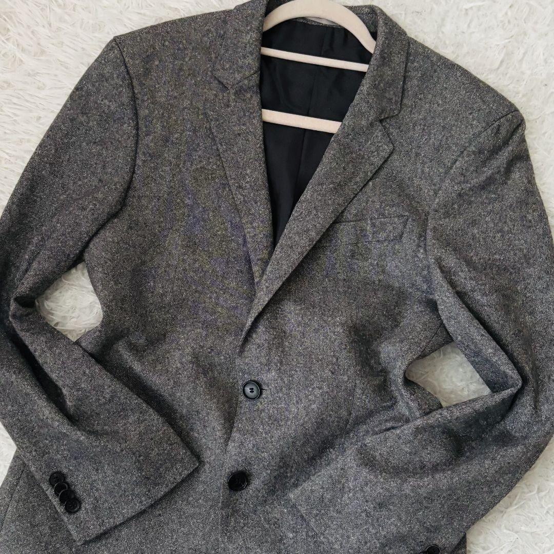 極美品✨️ヒューゴボス　シルク混セットアップスーツ近年モデル48 グレー