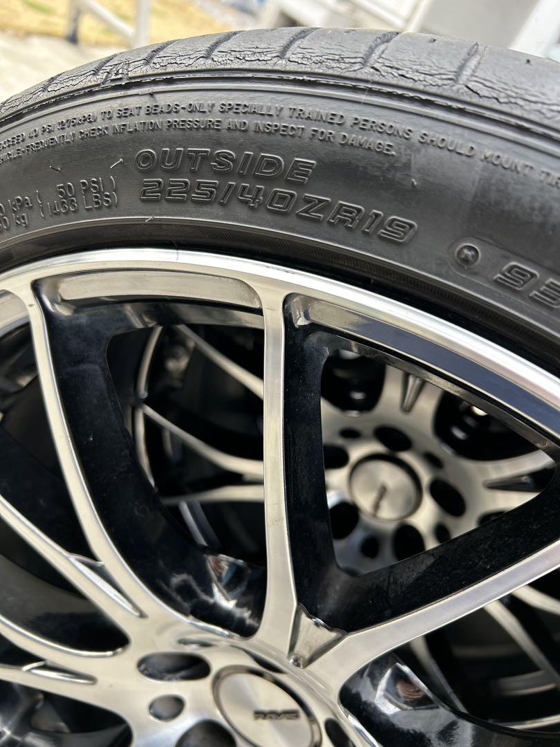 タイヤ・ホイール HOMURA 2X7 19 X 8J+48 AZENIS 225/40-19