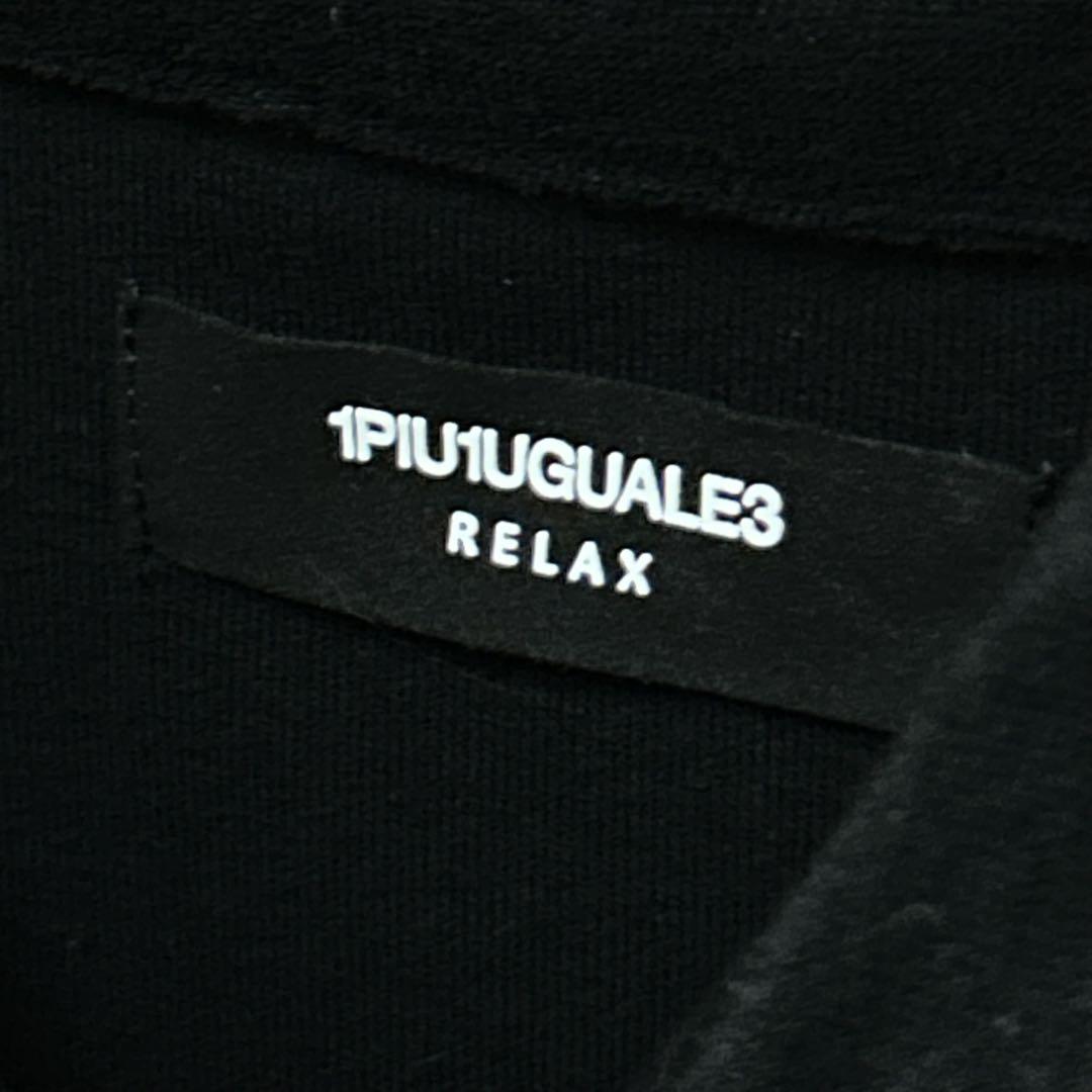 メンズ 1piu1uguale3 トップス 半袖 ポロシャツ Tシャツ 黒 L