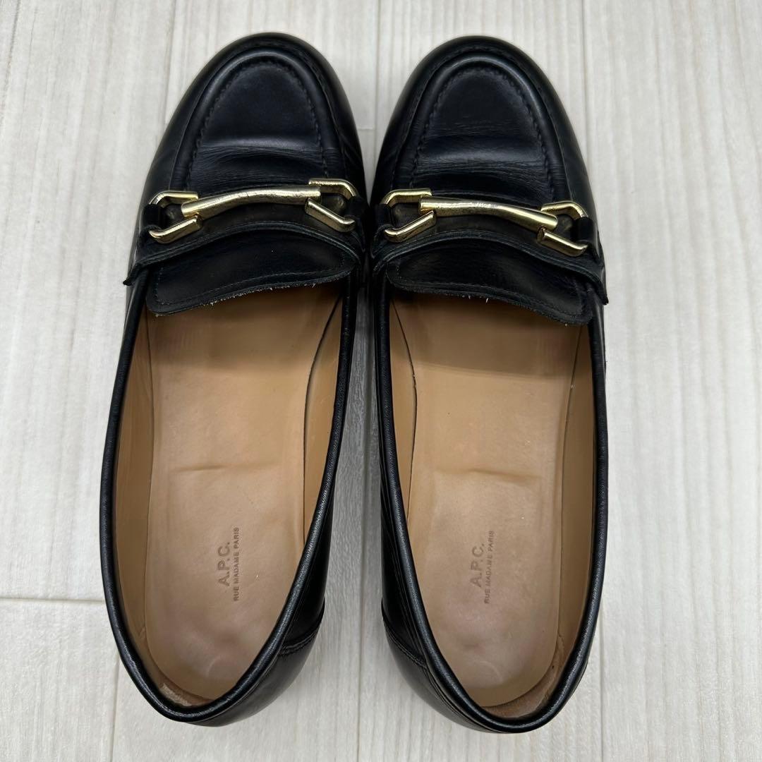 【A.P.C.】アーペーセー ローファー レザー ブラック ビットローファー 【A.P.C.】アーペーセー ローファー レザー ブラック ビットローファー