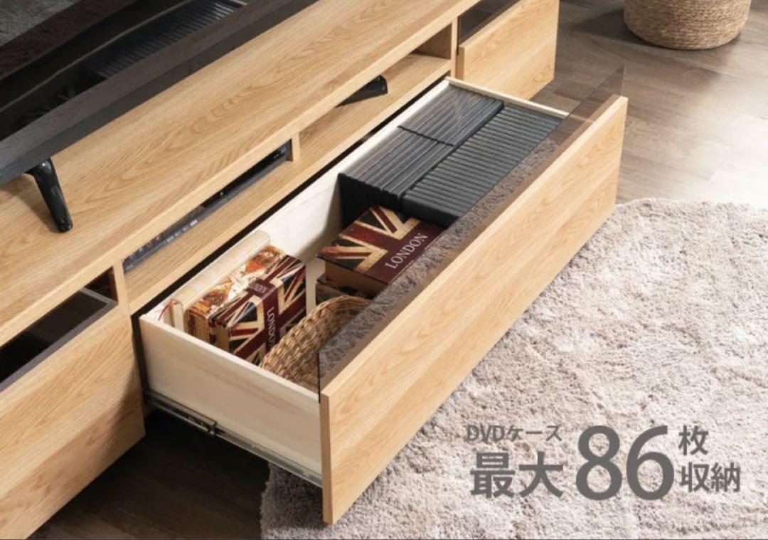 SAKURA テレビボード180cm ナチュラルウッド