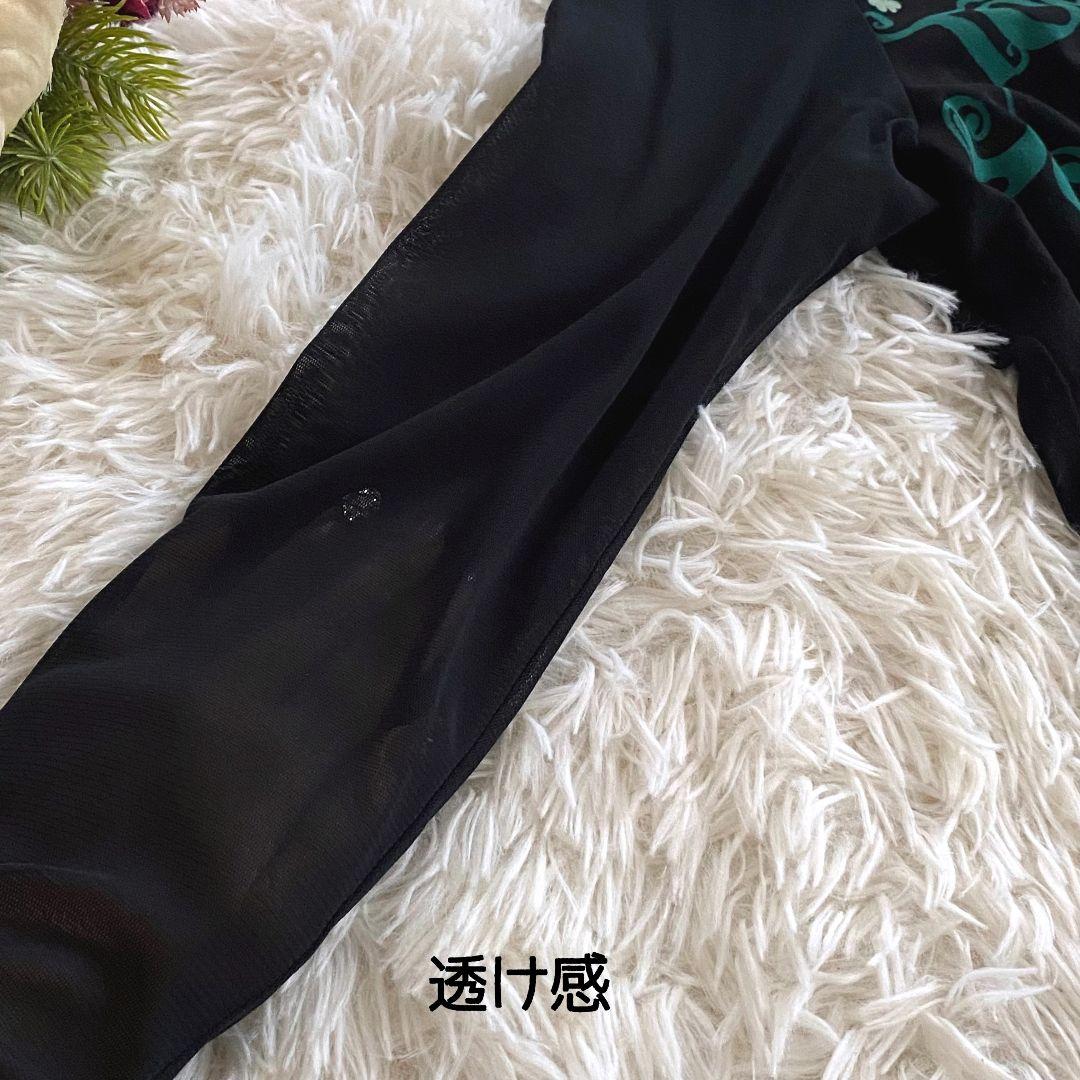 トクコプルミエヴォルTOKUKO 1er Vol チュニック 黒 女性 ロゴ