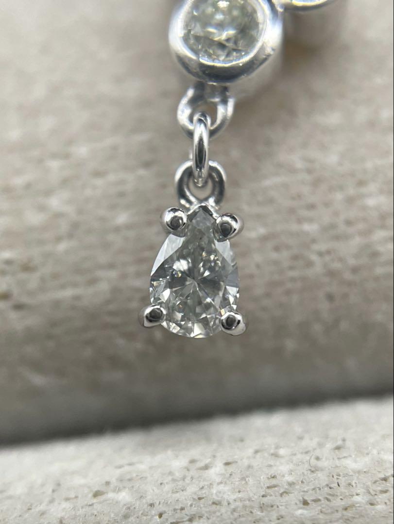JC218★高級 ダイヤモンド0.2ct K18WG ネックレス