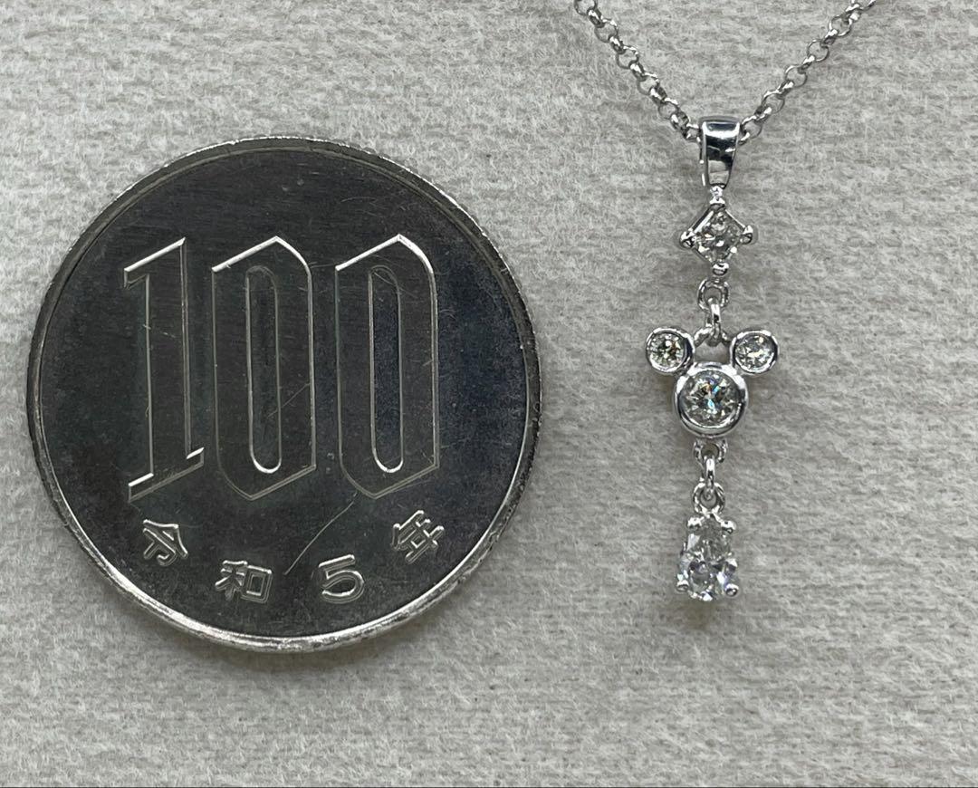 JC218★高級 ダイヤモンド0.2ct K18WG ネックレス
