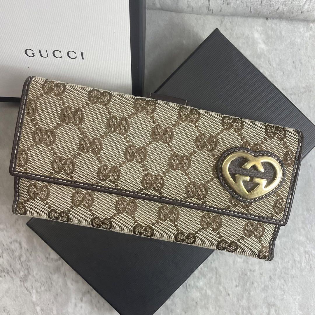 GUCCI✨GGキャンバス 長財布　ラブリーハート　ブラウン　レディース 楽天市場】【P5倍 7/19 20時〜7/21 24時】グッチ GUCCI 三つ折り