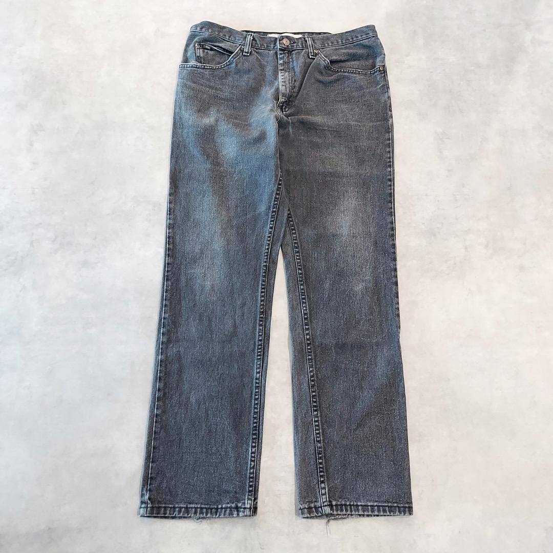 Lee リー W33 ブラックデニム ボトム パンツ 古着 黒 12182 Lee リー W33 ブラックデニム ボトム パンツ 古着 黒 12182 パンツ