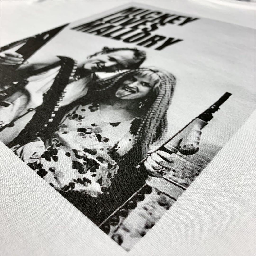 新品 ナチュラルボーンキラーズ ミッキー&マロリー マシンガン 長袖 Tシャツ