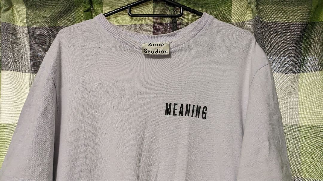 Acne Studios MEANING Tシャツ パープル　ジャスティン着