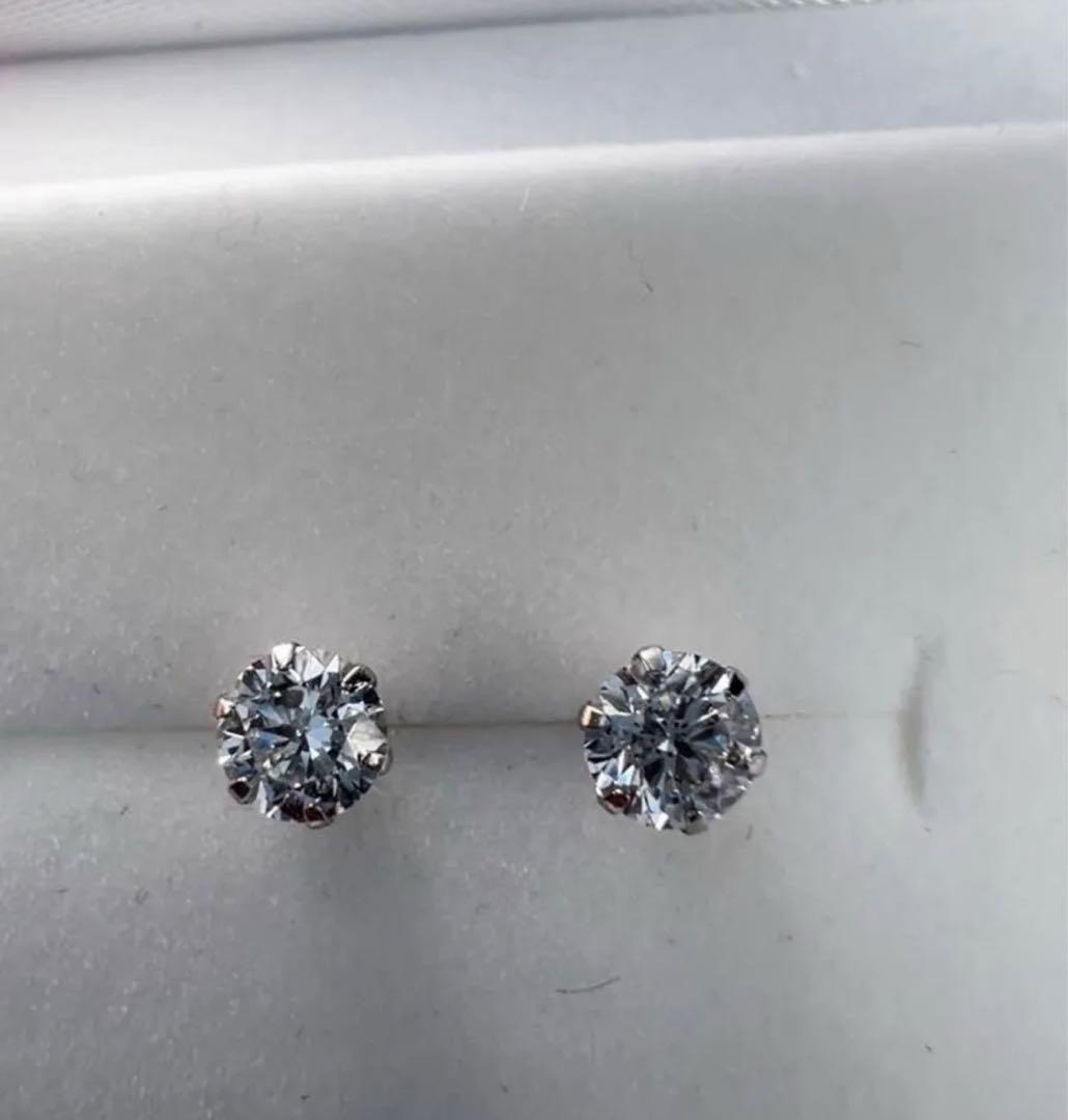 みみ様　計０．６ct 　PT天然ダイヤモンドピアス みみ様 計0．6ct PT天然ダイヤモンドピアス
