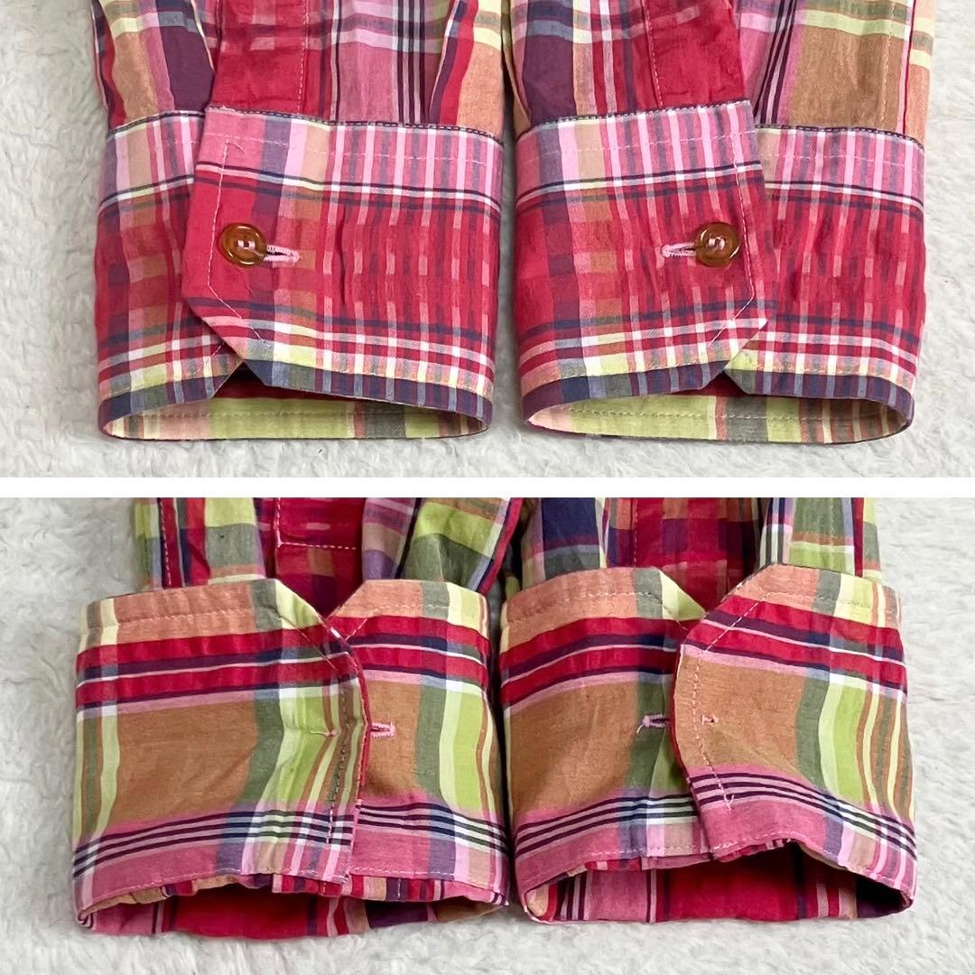 ヴィヴィアンウエストウッド　長袖シャツ チェック　マルチカラー　オーブ刺繍　BD