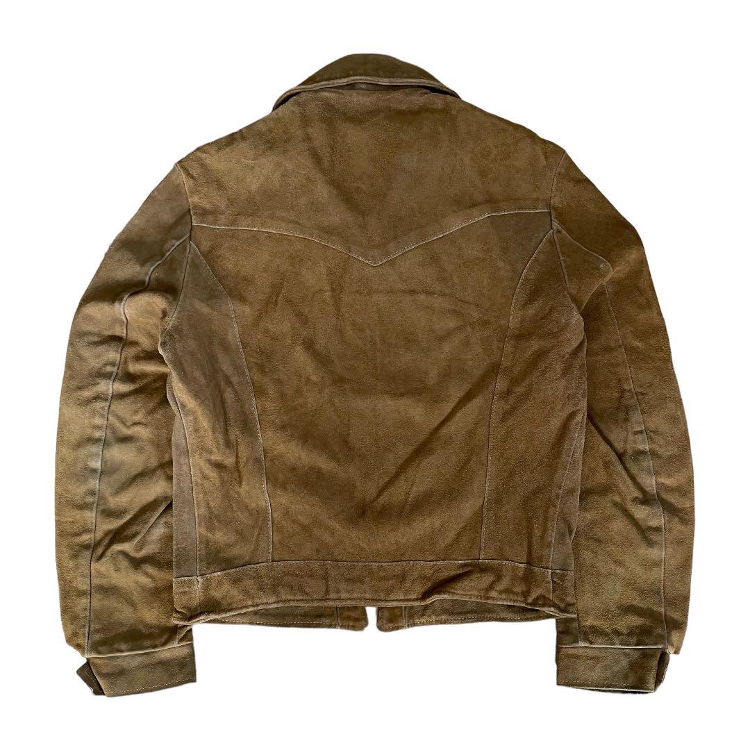 70s Buckboard スウェードジャケット 太襟 IDEAL ショート丈