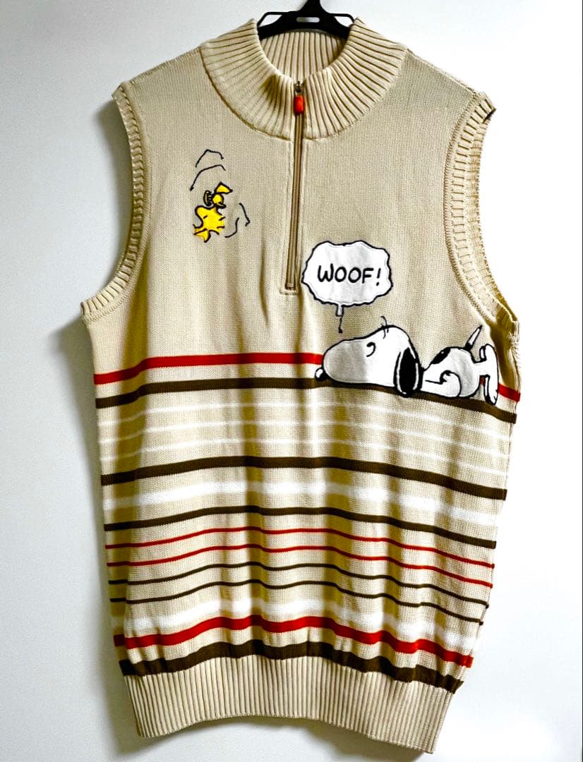 46サイズ XL カステルバジャック スポーツ スヌーピー ニットベスト ジレXL LL CASTELBAJAC