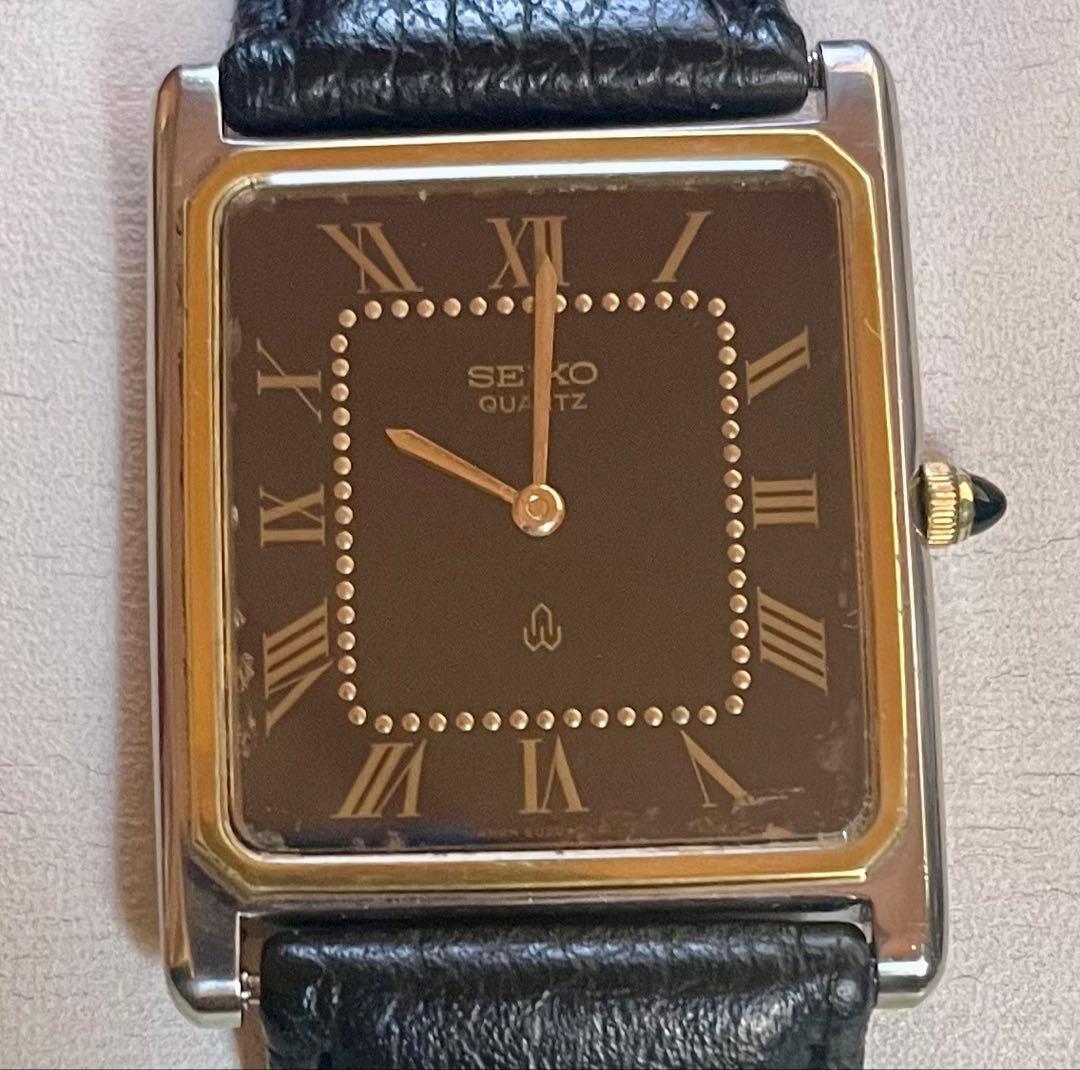 SEIKO メンズクォーツ 腕時計 スクエア型