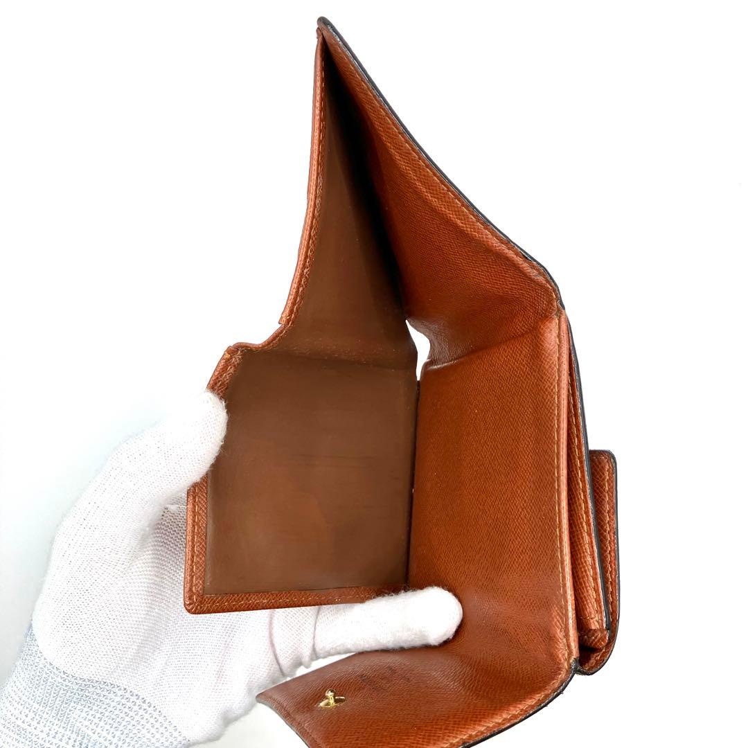 ルイヴィトン　ポルトモネビエカルトクレディ　三つ折り財布　折り財布　モノグラム