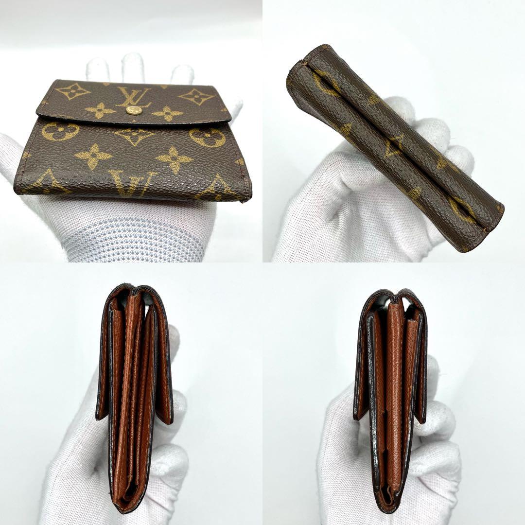 ルイヴィトン　ポルトモネビエカルトクレディ　三つ折り財布　折り財布　モノグラム