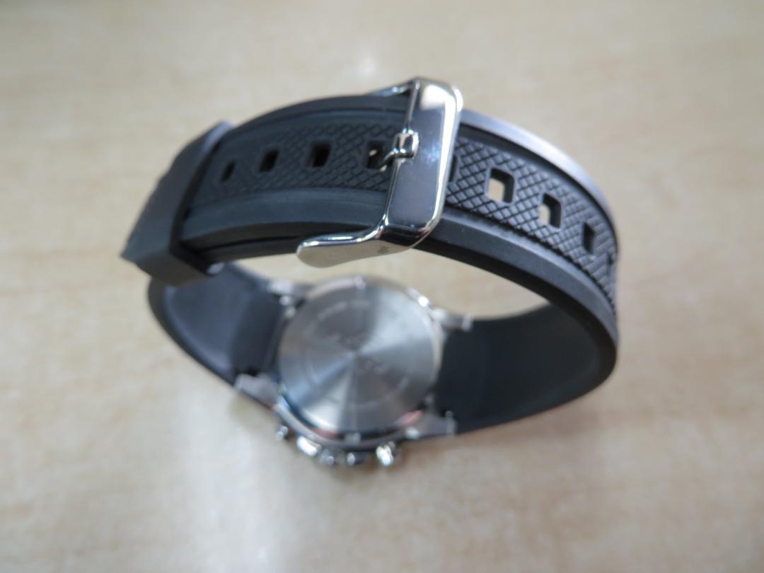 美品エディフィス EDIFICE EF-552 クォーツ クロノグラフ 黒文字盤