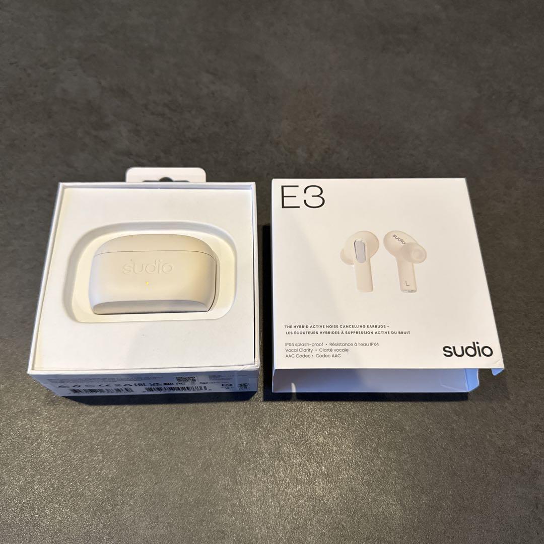 Sudio E3 ハイブリッドアクティブノイズキャンセリングイヤホン