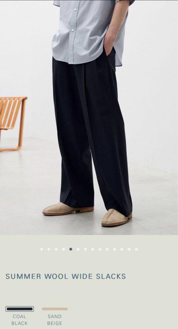 【2色セット】LIDNM SUMMER WOOL WIDE SLACKS