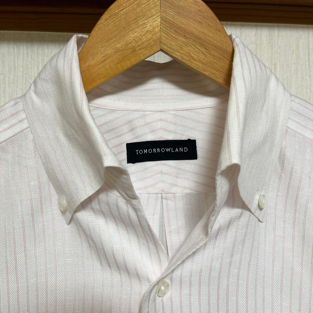 【美品】TOMORROWLAND コットン　カラミ　ワンピースカラーシャツ mdprevattcaulkingandwaterproofing.com