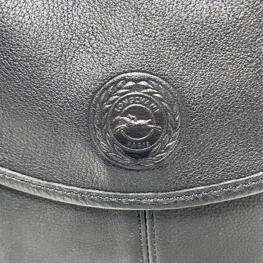 【極美品】LONGCHAMP トラベルバッグ 2way オールレザー シボ革 LONGCHAMP ロンシャン レザー ショルダーバッグ シボ革 ゴールド