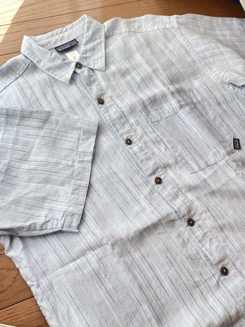 【パタゴニア】ヘンプ100% 半袖シャツ　Mサイズ　patagonia パタゴニア ヘンプ100%半袖シャツ Mサイズ - メルカリ