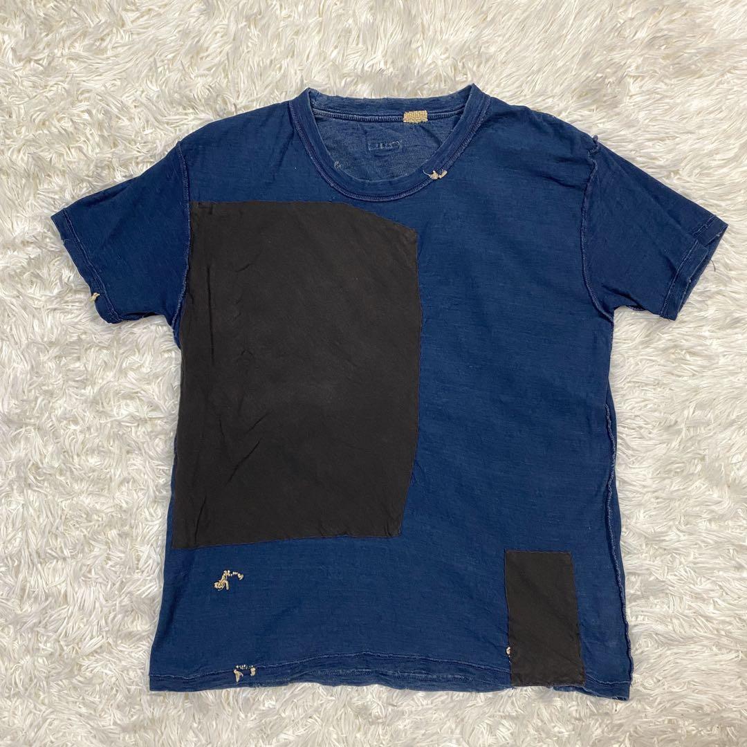 KAPITAL キャピタル BORO 刺し子 インディゴ ポケットTシャツ