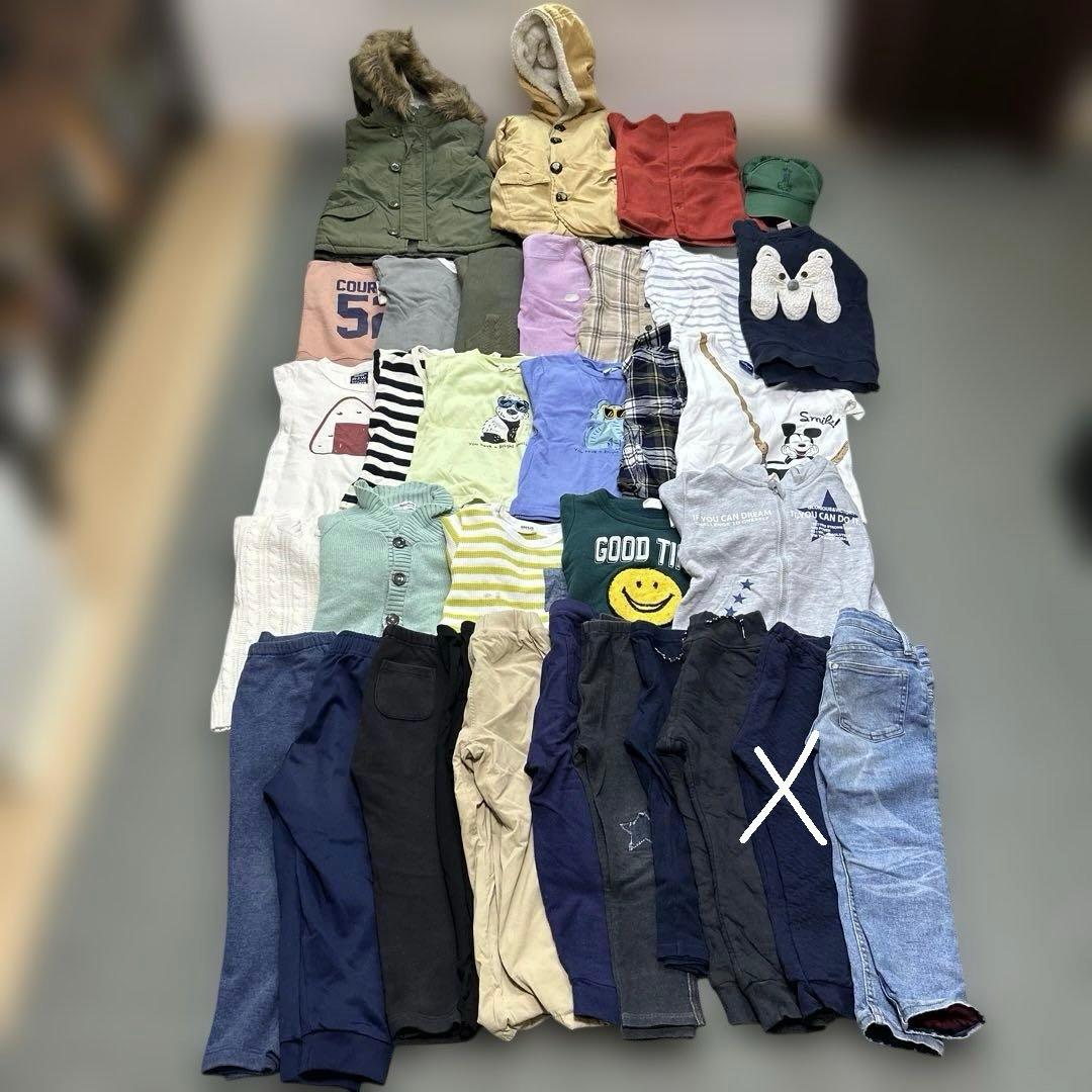 男の子　秋冬　110 まとめ売り　100サイズ　110サイズ 子供服まとめ売り 100 110 男の子 秋冬 アウター 32点 カットソー
