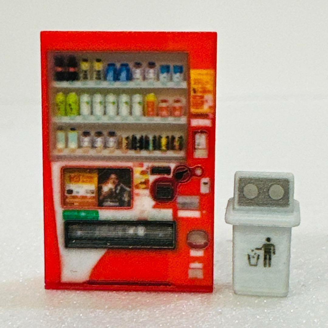 1/43 立体自販機 空き缶入れ ベンチ ミニチュア フィギュア 1/64