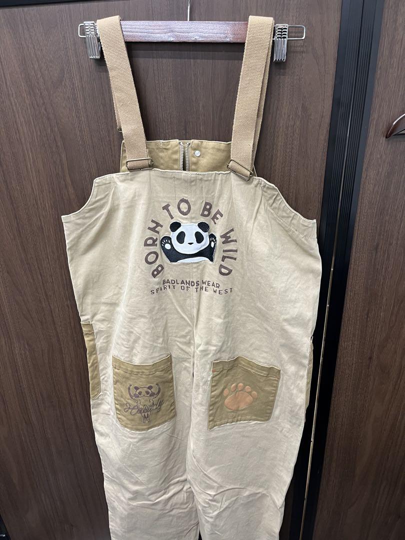 パンディエスタ　ベージュオーバーオール