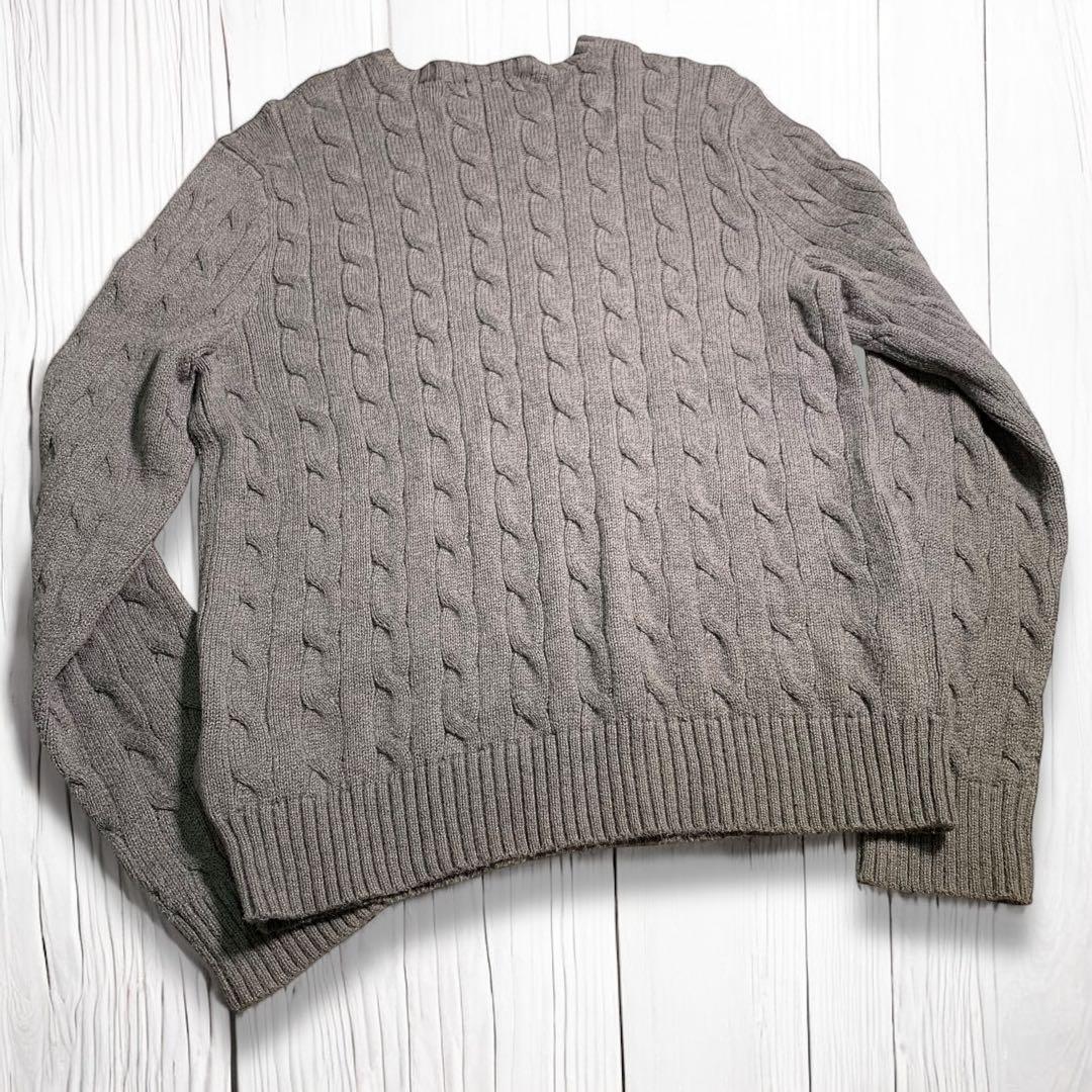 ポロ ラルフローレン ケーブルニット セーター コットンニット M