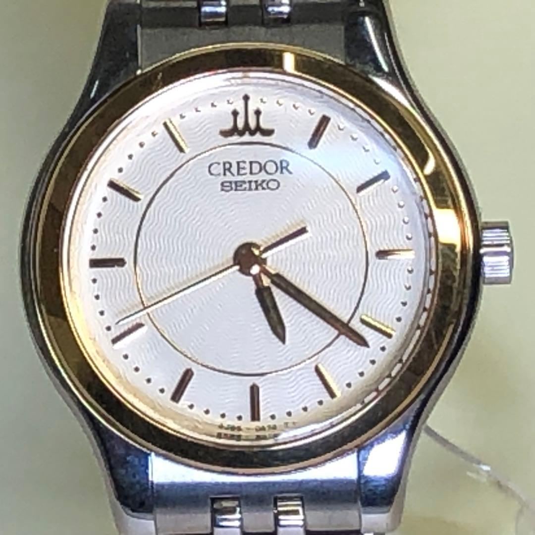 電池交換済み 洗浄済み SEIKO クレドール レディース腕時計18KTxSS目立った傷や汚れなし