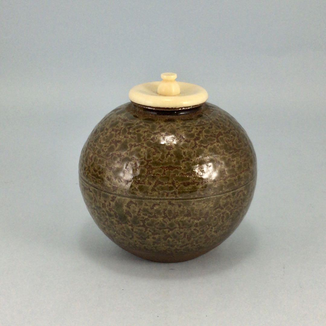 市野信水 丹波文琳茶入 共箱 茶道具 尾中窯 - メルカリ