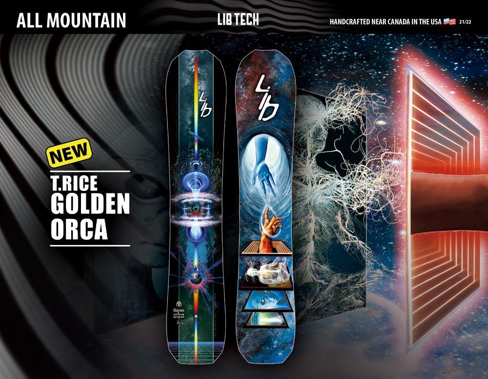 スノーボード Lib Tech GoldenOrca 157 Lib Tech Golden Orca Snowboard | Lib Tech 2024-2025