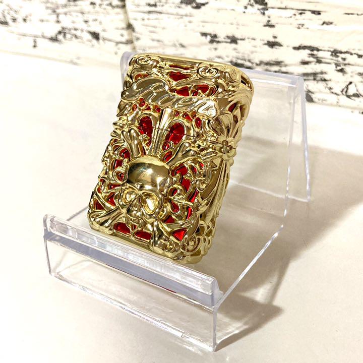 未使用】Roen ロエン zippo ジッポ オイル ライター ゴールド×赤 - タバコグッズ