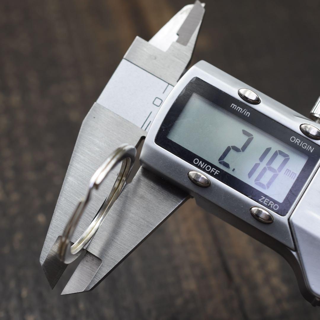 Lサイズ　Silver925製　2重リング キーリング シルバー925 Lサイズ Silver925製 2重リング キーリング シルバー925 - メルカリ