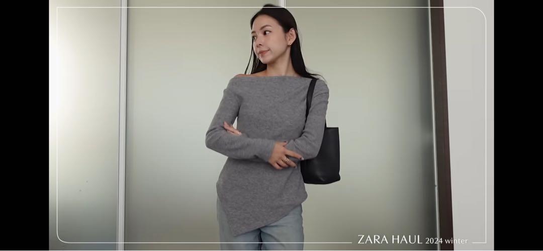 ✨新品タグ付き✨zara ソフトアシンメトリートップス ✨新品タグ付き✨zara ソフトアシンメトリートップス - トップス