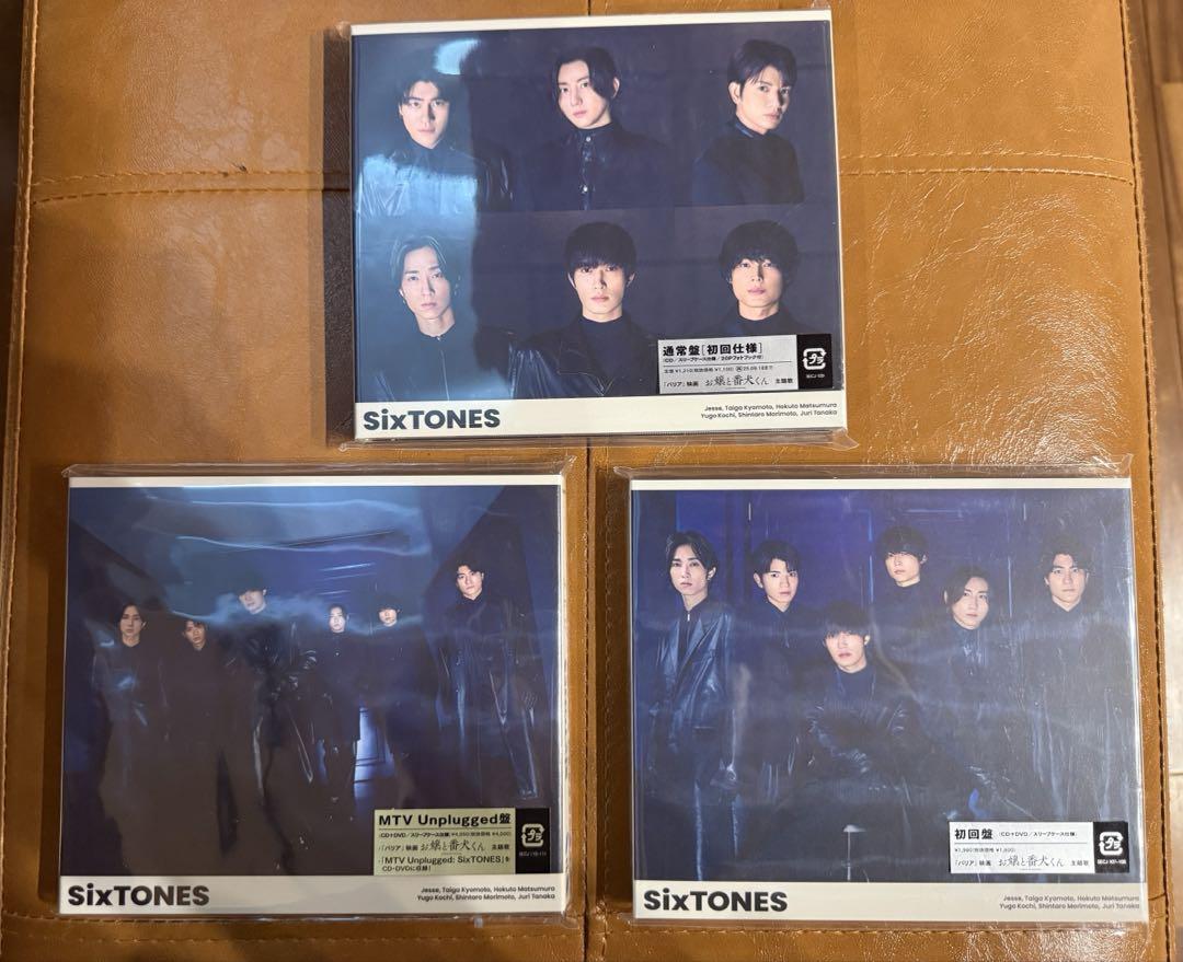 SixTONES バリア3形態 初回限定 通常 MTVUnplugged