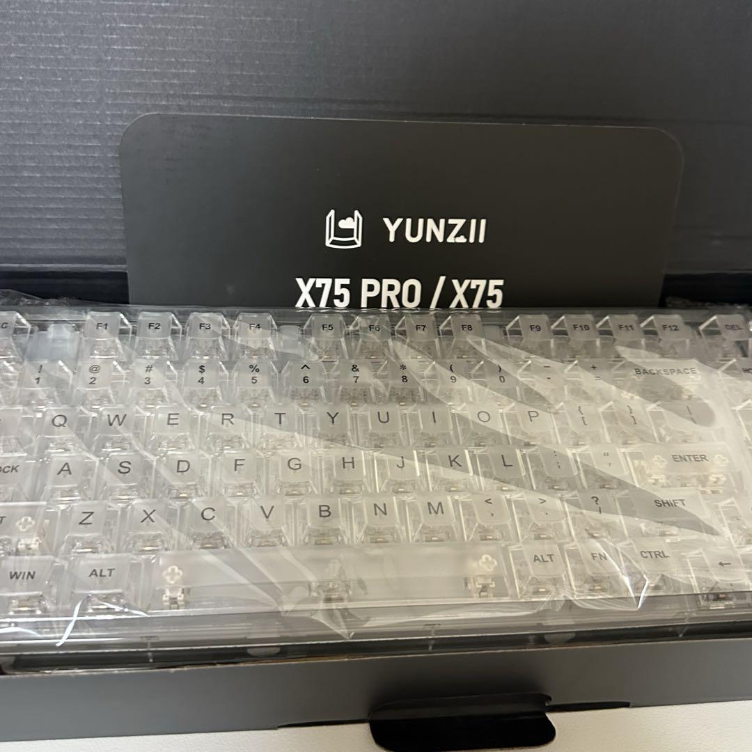 YUNZII X75 PRO メカニカルキーボード ワイヤレス