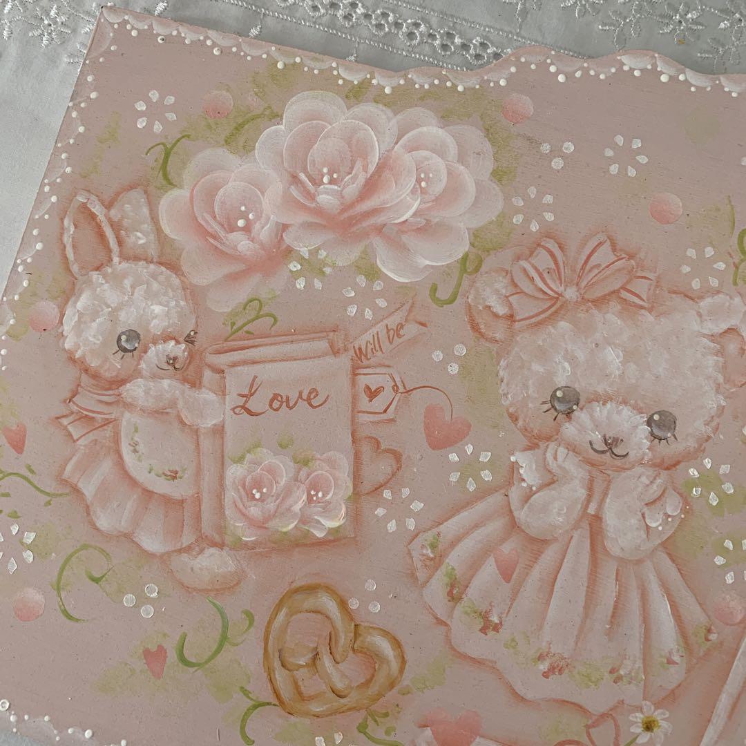 ♡あーにゃ♡トールペイント♡カトラリーボックス♡