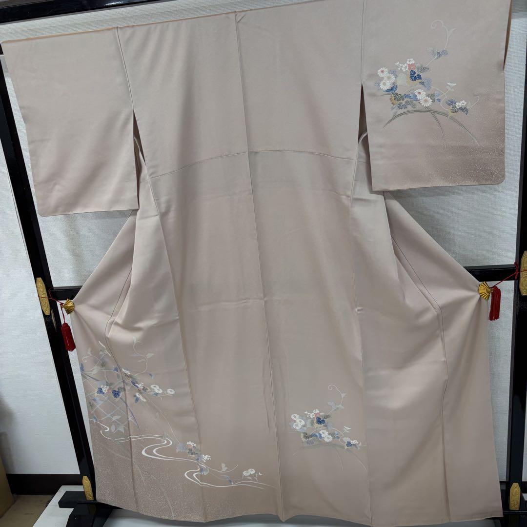 付下げ 美しい友禅の染め 紋なし 正絹AK-7094 付下げ 美しい友禅の染め 紋なし 正絹AK-7094 - メルカリ