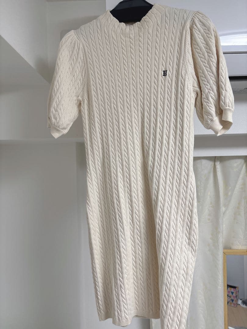 Puff Sleeve Cable Knit DressS Herlipto DECORATOM_COM_BR