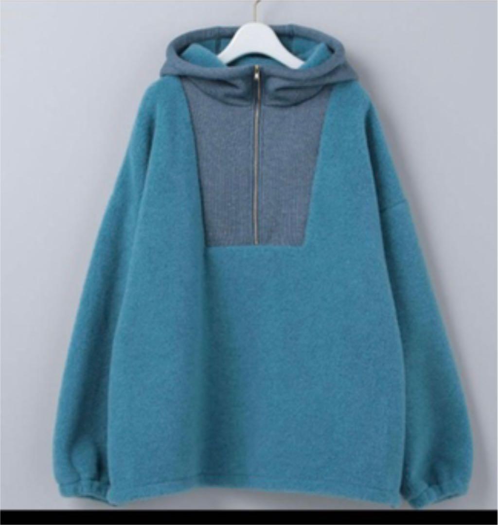 6（ロク）の「＜6(ROKU)＞BOA HOODED HALF ZIP PULLOVER