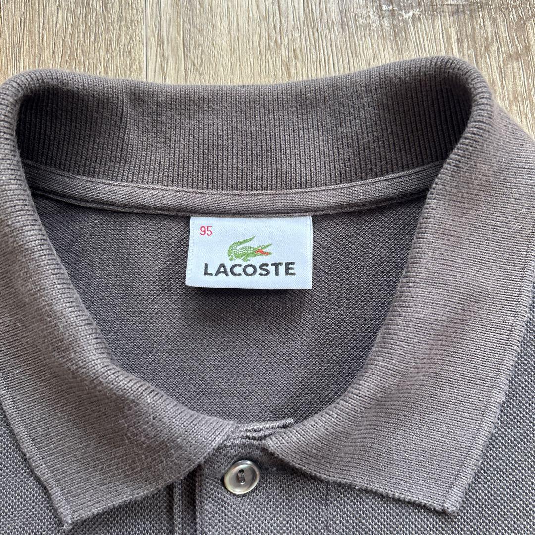 人気モデル】LACOSTE L1212 ポロシャツ 旧タグ ブラウン L