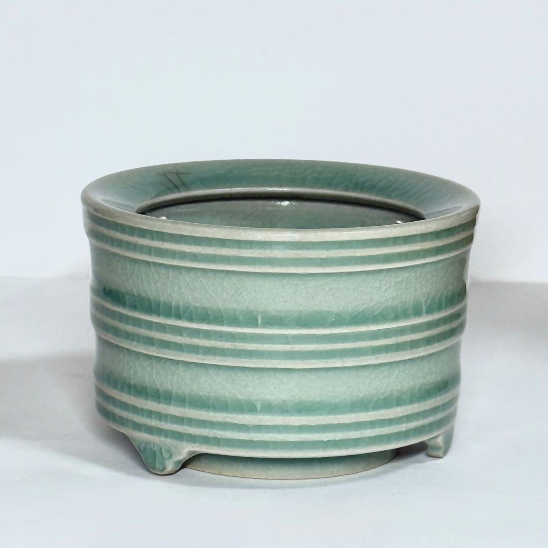 申相浩 高麗 青磁 香炉 韓国 人間文化財 人間国宝 韓国美術 香道具 茶道具 申相浩 高麗 青磁 香炉 韓国 人間文化財 人間国宝 韓国美術 香